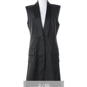 Anne Fontaine Long Black Vest